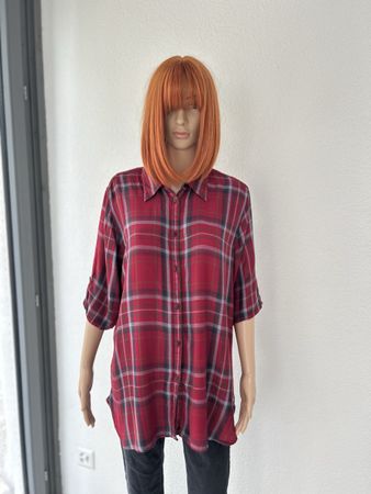 Lauren Ralph Lauren Plaid Shirt Red Size XL Longline