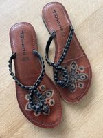 Tamaris Sandalen Leder braun schwarz Grösse 40 guter Zustand