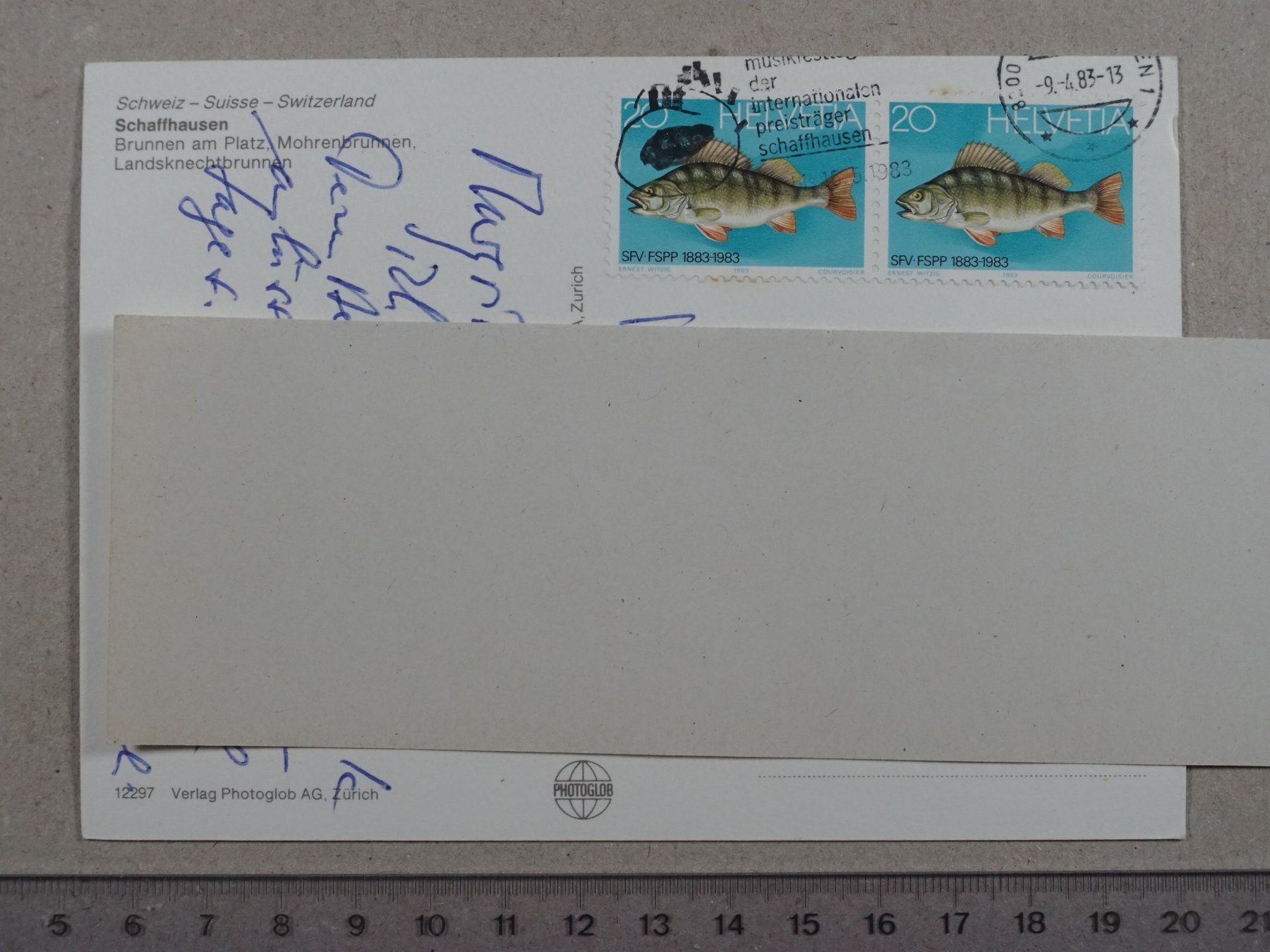 Cartoline postali: Schaffhausen, 1983 – Usato da Lenzburg venduto da fh1 1