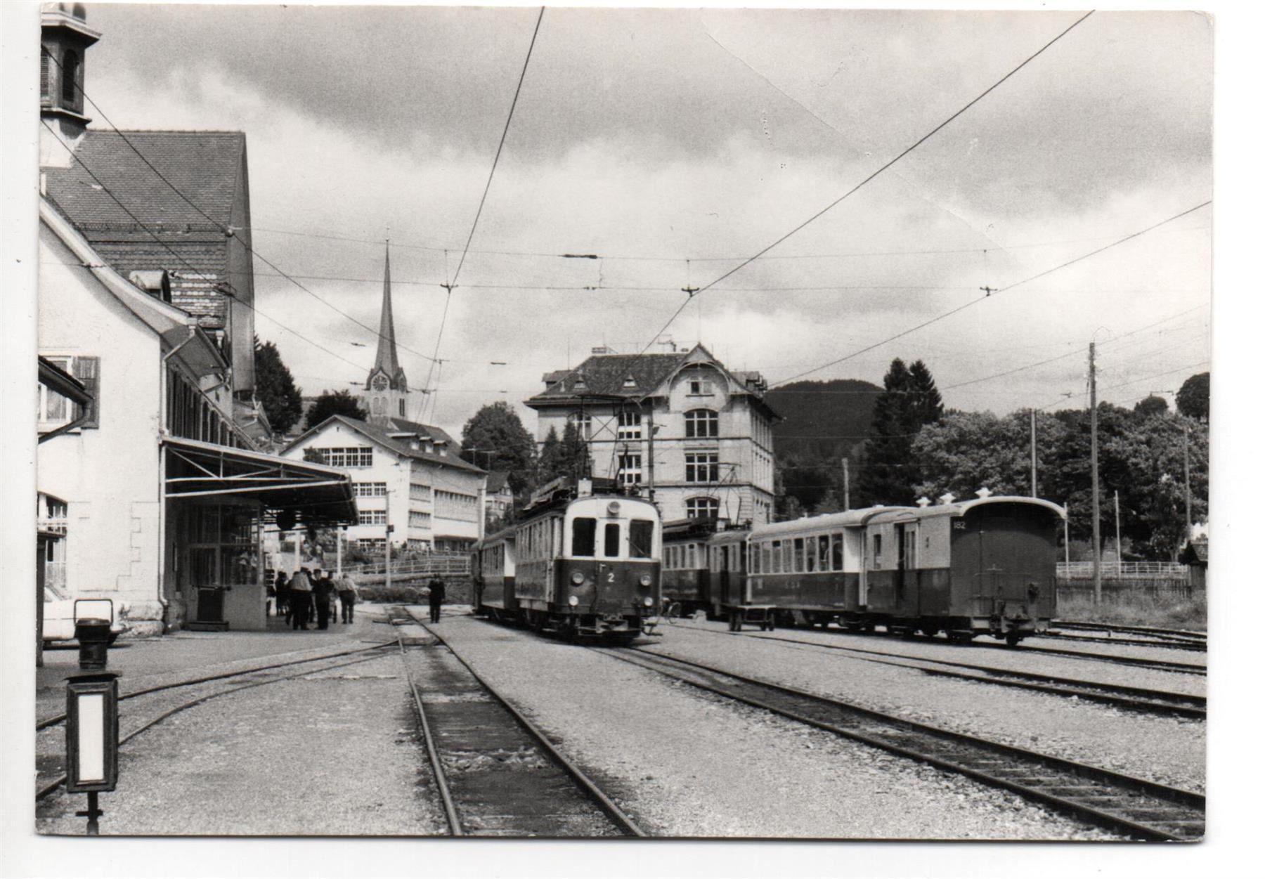 Ansichtskarten: GAIS Bahnhof mit Bahn – Neu (gemäss Beschreibung) aus Jona von philajona