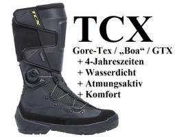 39-40 NEU 449 Fr. TCX Motorradschuh Gore-Tex On Boa Stiefel