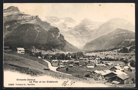 Cartoline postali: Ormonts-Dessus, Le Plan et les Diableret – Usato da Berlin venduto da bartko-reher
