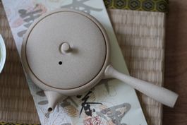 Jinsui Kyusu 80ml Sand Hira Ivory