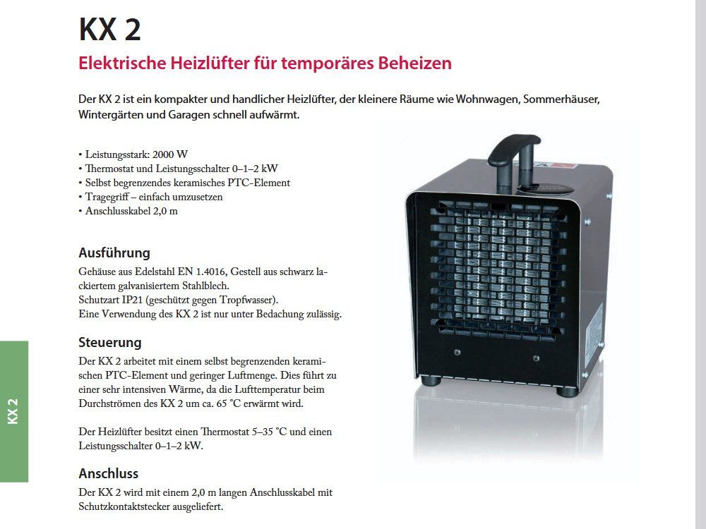 Heizgeräte: VEAB KX 2 Heizlüfter – Gebraucht aus Knonau von Deralexan 3