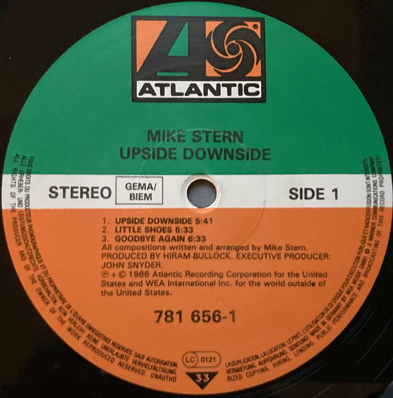 Dischi in vinile: MIKE STERN - UPSIDE DOWNSIDE – Usato da Poliez-Pittet venduto da Newtown-Records 2
