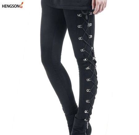 Gothic Leggins geschnürt Gr S *neu*