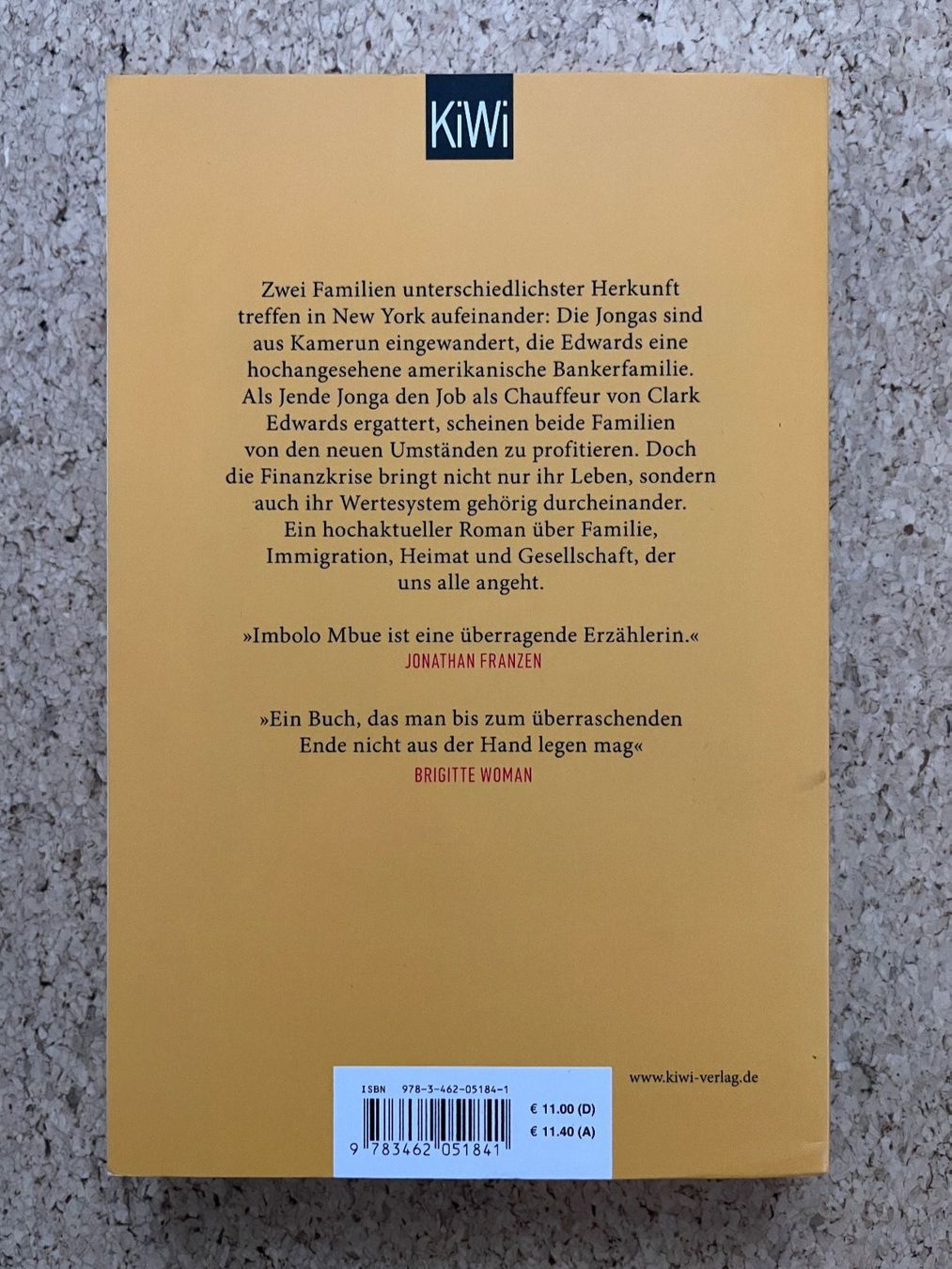 Libri: Taschenbuch "Das geträumte Land", Imbolo Mbue – Usato da Grosswangen venduto da Vita500 1