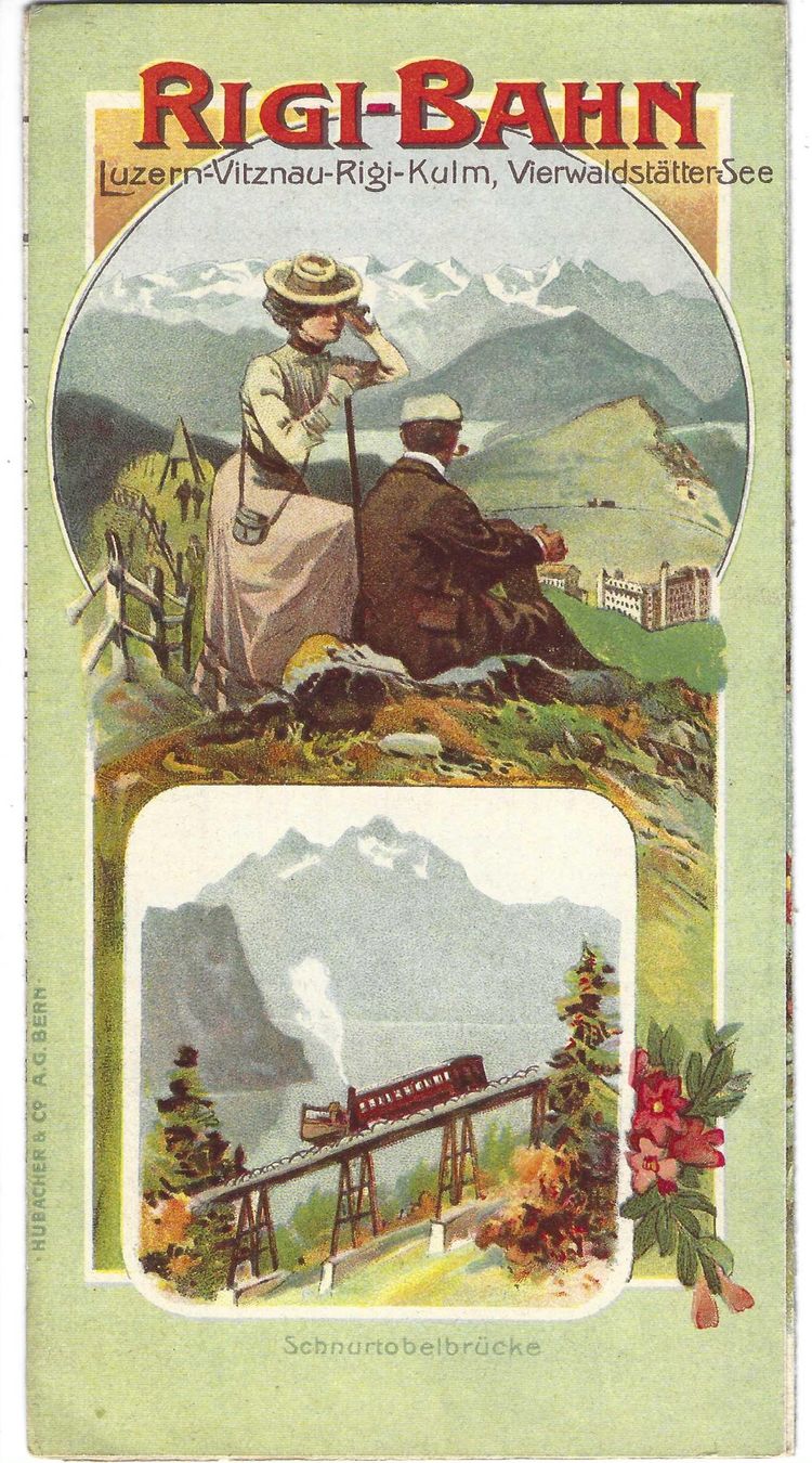 Documenti: Rigi-Bahn, altes Werbeprospekt, – Nuovo (secondo la descrizione) da Wildhaus venduto da Brunphil