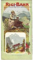 Rigi-Bahn, altes Werbeprospekt,