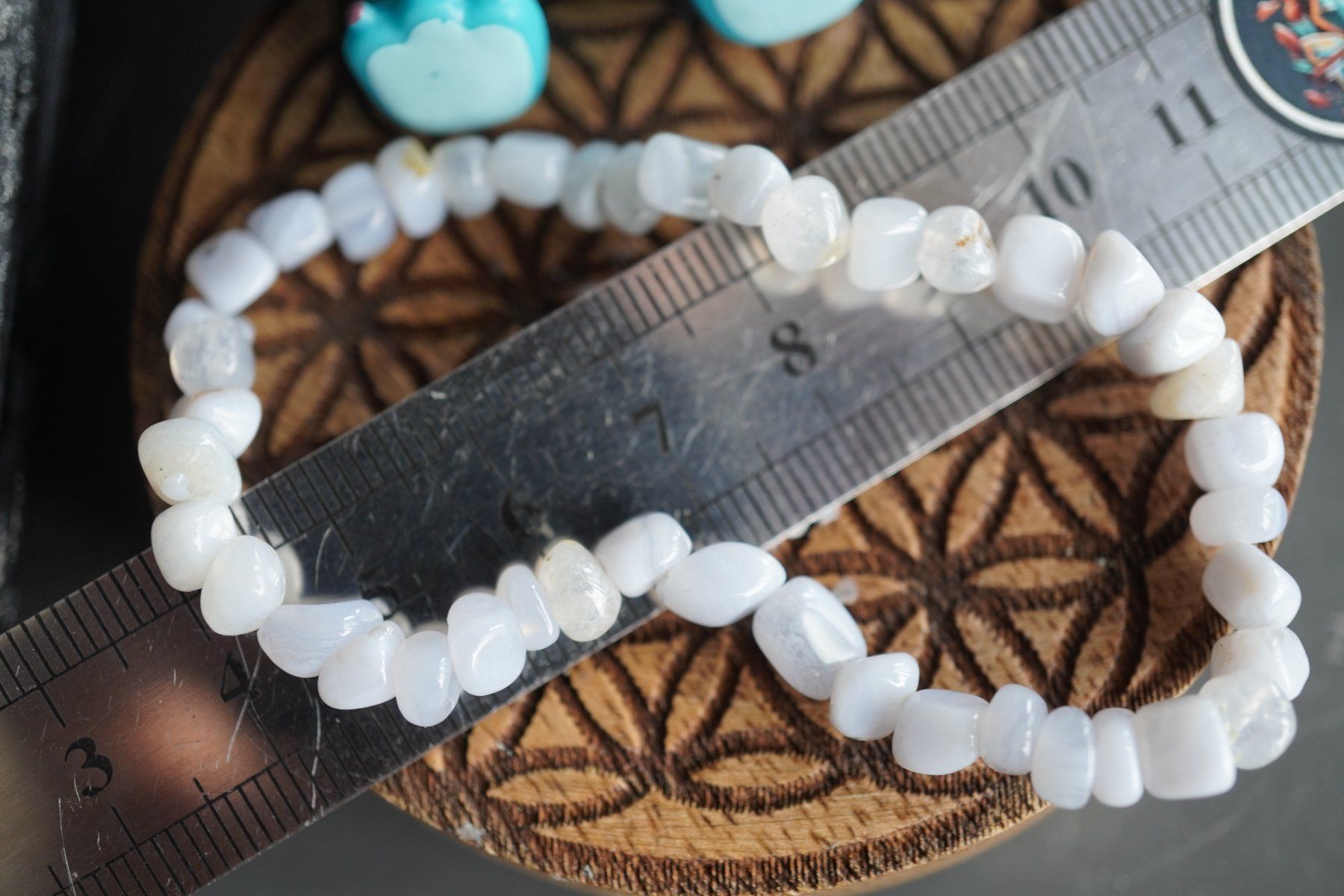 Minéraux & Lithothérapie: Chalcedon   Blau  Armband mit Gummizug – Neuf avec emballage d'origine à Eschenbach SG par topstone 4