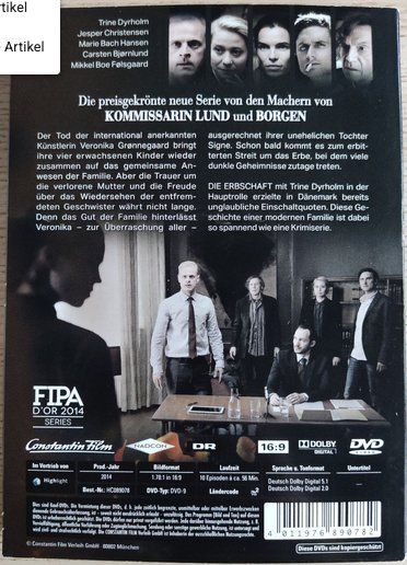 Die Erbschaft (Staffel 1)   > Deutsch <     4'DVDs 5