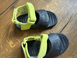 Titel: Puma Kinder Sandalen Neon Gelb/Schwarz Gr. 22