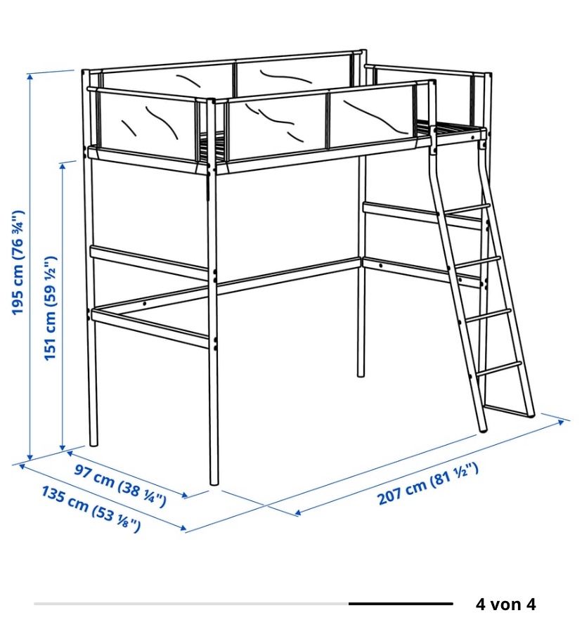 Ikea Lits: IKEA Hochbett Vitval – Neuf (Voir description) à Zürich par Renrudal 3