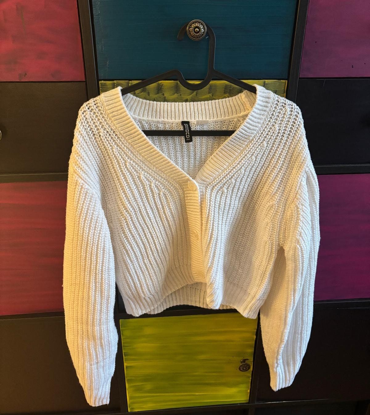 H&M Giacche: Weisser H&M Cardigan, Grösse S – Usato da Bülach venduto da reaos 1