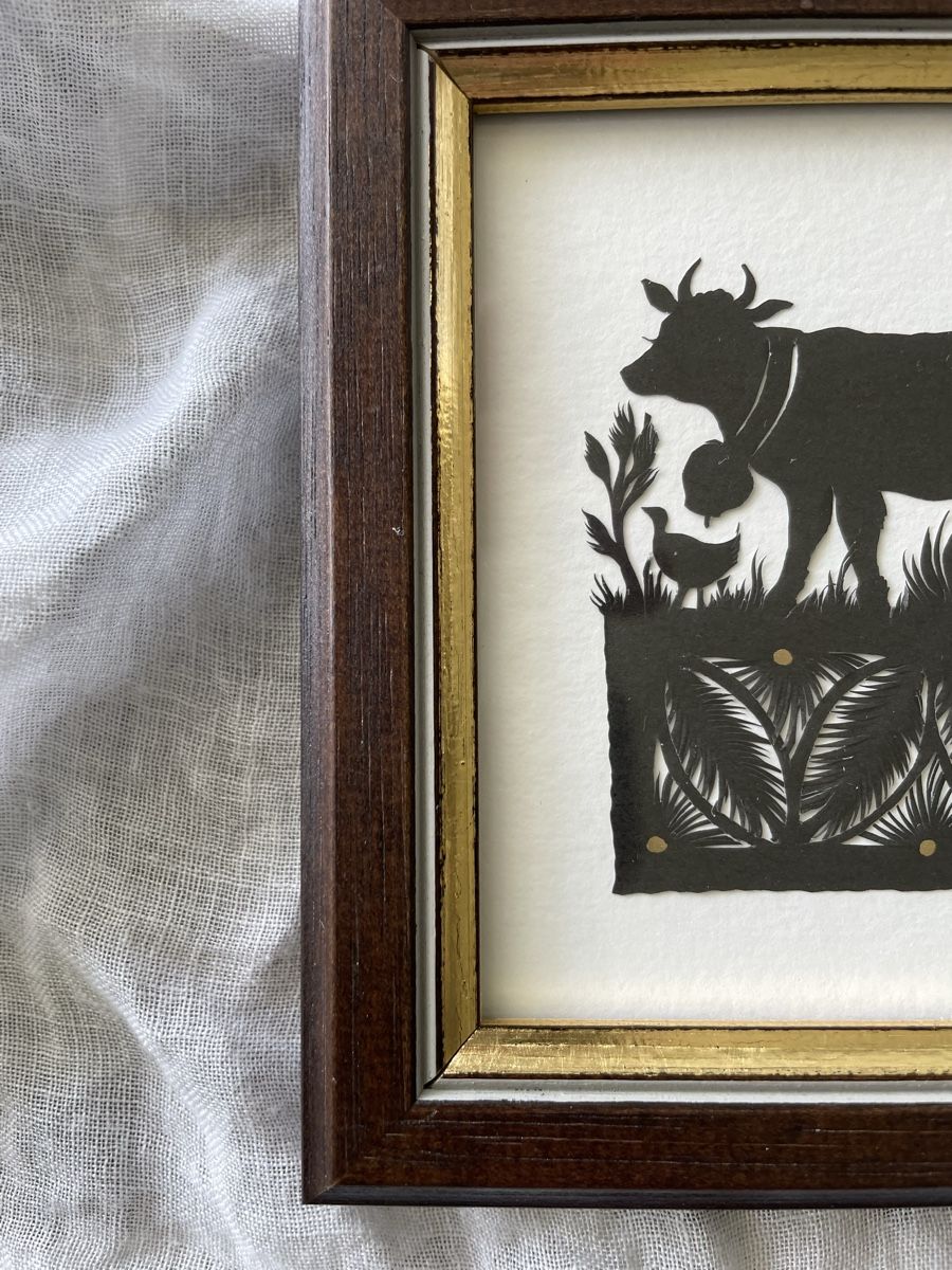 Grafiken & Lithographien: Scherenschnitt – Neu (gemäss Beschreibung) aus Konolfingen von Bern-75 2