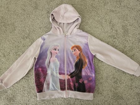 Kinder Hoodie mit Elsa & Anna Motiv Gr.128