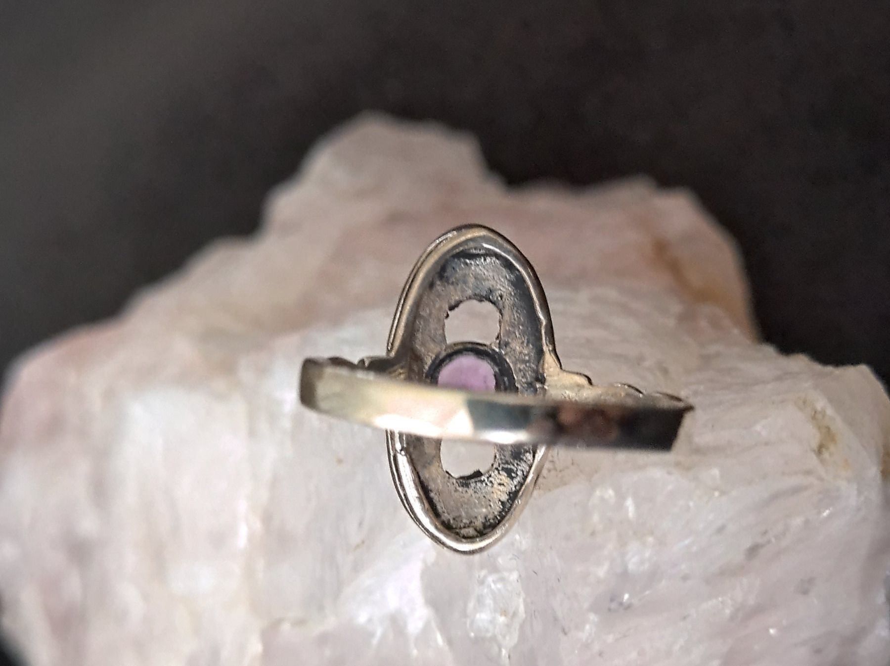 Anelli: Ring Silber 925 mit lila Stein – Usato da Istighofen venduto da Ringparadies 2