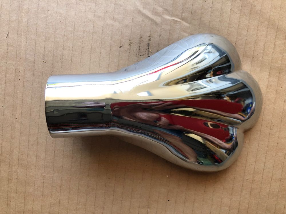 ABSOPRO Auspuffendstück Herzform - 2,48 Zoll Kohlefaser Design Für Auto Tuning