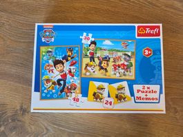 Paw Patrol 2x Puzzle + Memos (vollständig)