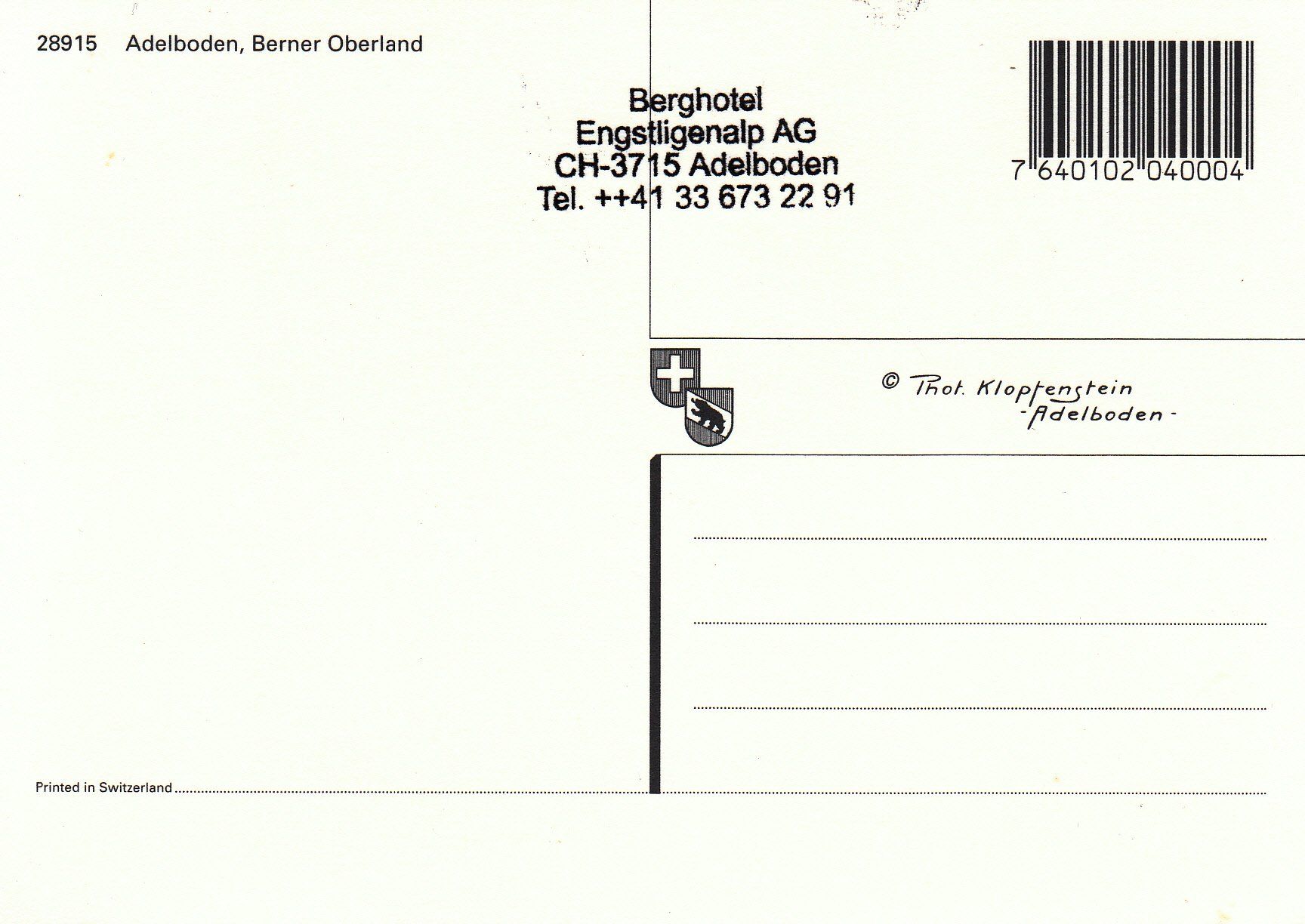 Cartoline postali: Adelboden (zwei Ansichten) /ac – Usato da Hombrechtikon venduto da Rudolf07 1