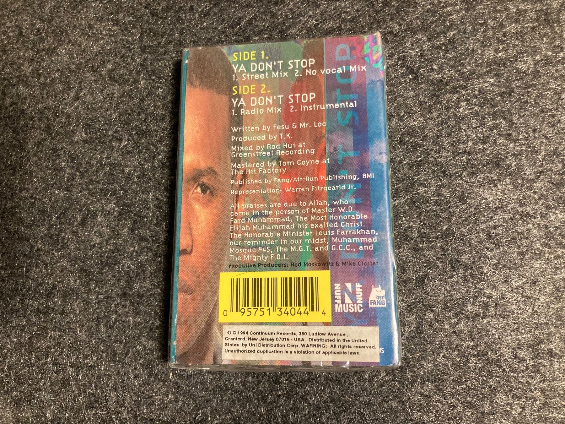 Musicassette: Fesu - Ya Don't Stop (MC) – Nuovo e nell'imballaggio originale da Fribourg venduto da Karushi 2