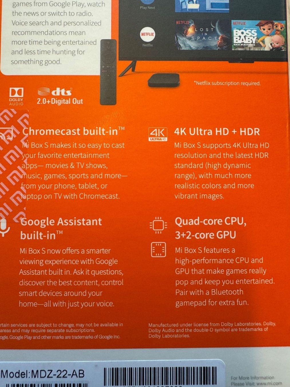 Xiaomi Lettore multimediale & Streamer: Mi Box S 4K Xiaomi, erste Generation – Usato da Bolligen venduto da lima170 4