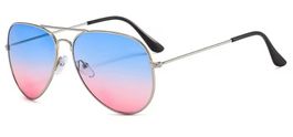 Aviator Sonnenbrille OCEAN mit Farbverlauf blau-pink UV400