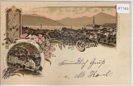 Gruss aus Cham - Milchsiederei - Litho 1899!