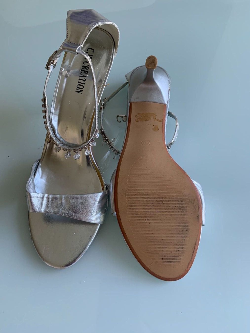 Scarpe da donna: Sandalen Silber – Usato da Adliswil venduto da Majeska 4