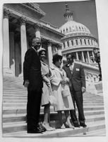 Foto 1962 Kosmonaut Titov & John Glenn in Washington