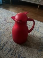 Thermoskanne rot Migros Kunststoff guter Zustand