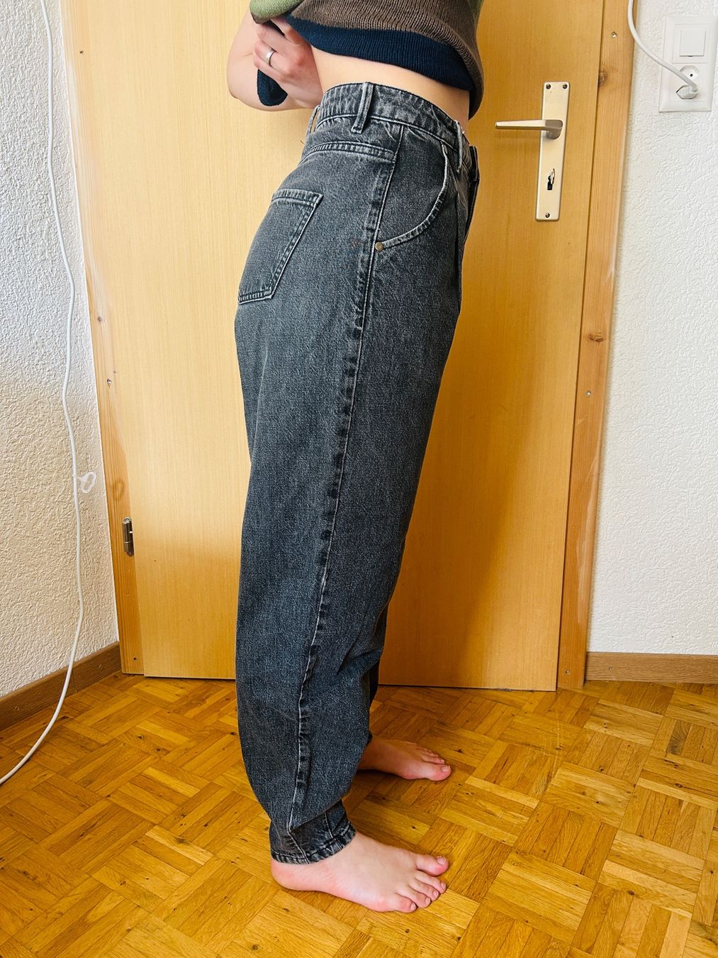 Manor Jeans: Jean baggy gris – Gebraucht aus Soyhières von Maponos 6