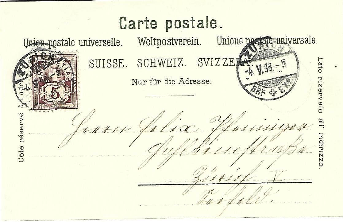 Cartoline postali: Gruss aus Zürich Litho – Usato da Wetzikon ZH venduto da Brulu100 1