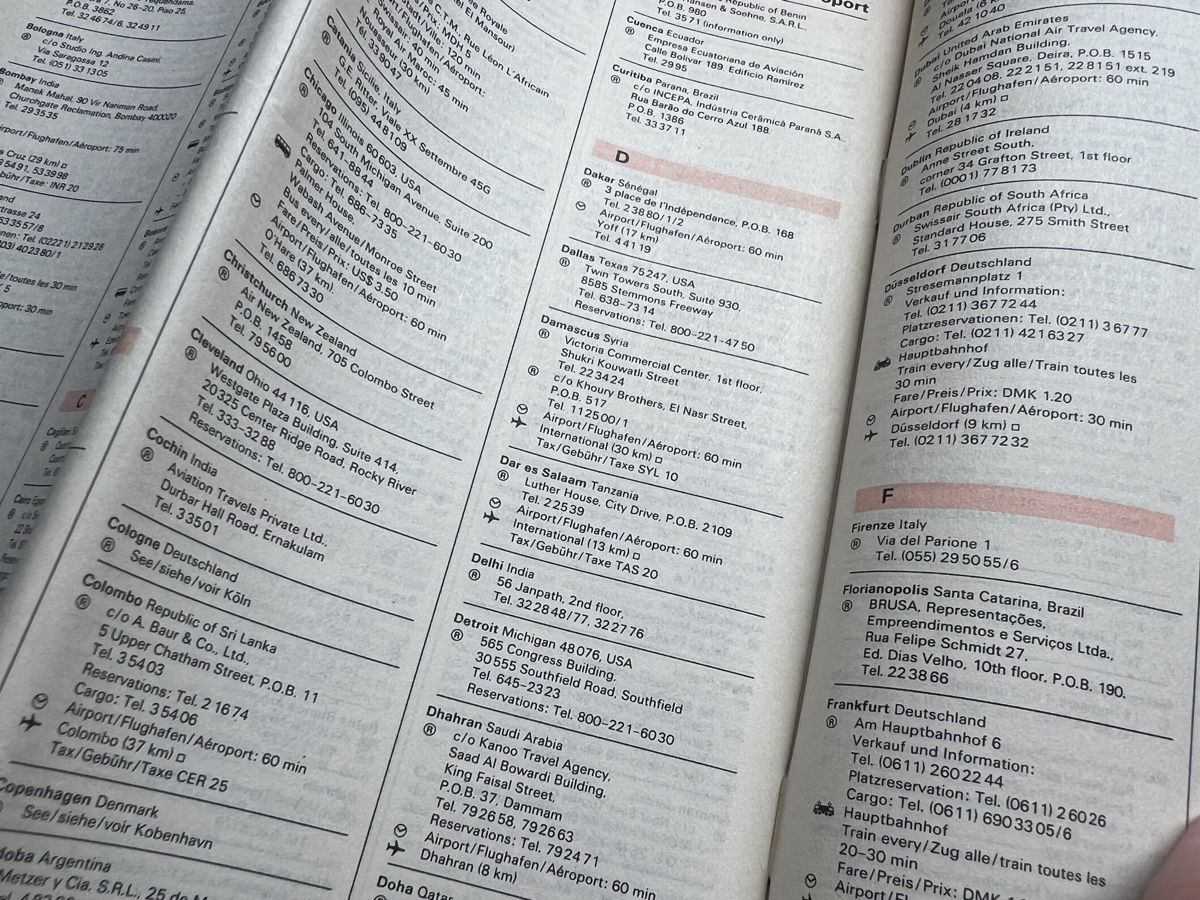 Dokumente: Swissair Flugplan 1978 – Gebraucht aus Silvaplana-Surlej von bkk 4