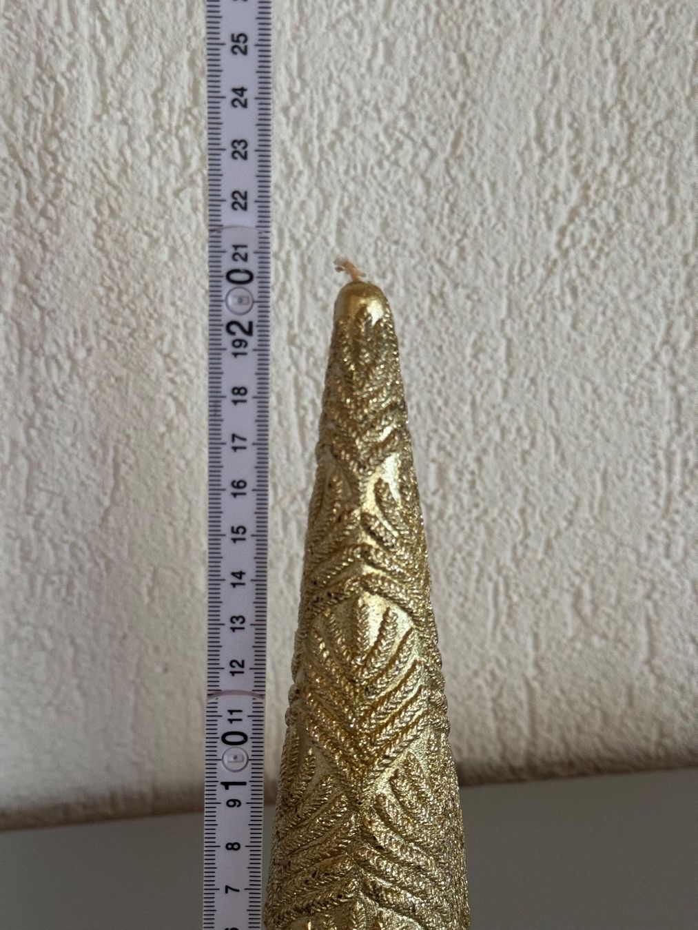 Candele: schöne goldene Kerze mit Glitzer – Nuovo (secondo la descrizione) da Grosswangen venduto da Second_hand_paradise 1