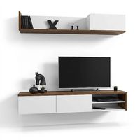 Moderne Wohnwand aus Holz 180x40x180 cm von JVMOEBEL