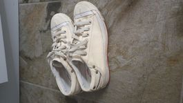 Leichte Sommer Turnschuhe / Sneaker cremeweiss Gr. 36