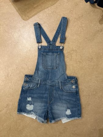 Jeans Latzhose Shorts Gr. 146 Sommer Mädchen