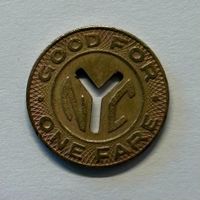  🇺🇸 1x NEW YORK Metro Y-Cut Token - SELTEN 