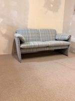 Leolux Bora Bora Sofa 2-sitzer im Karomuster in hellblau