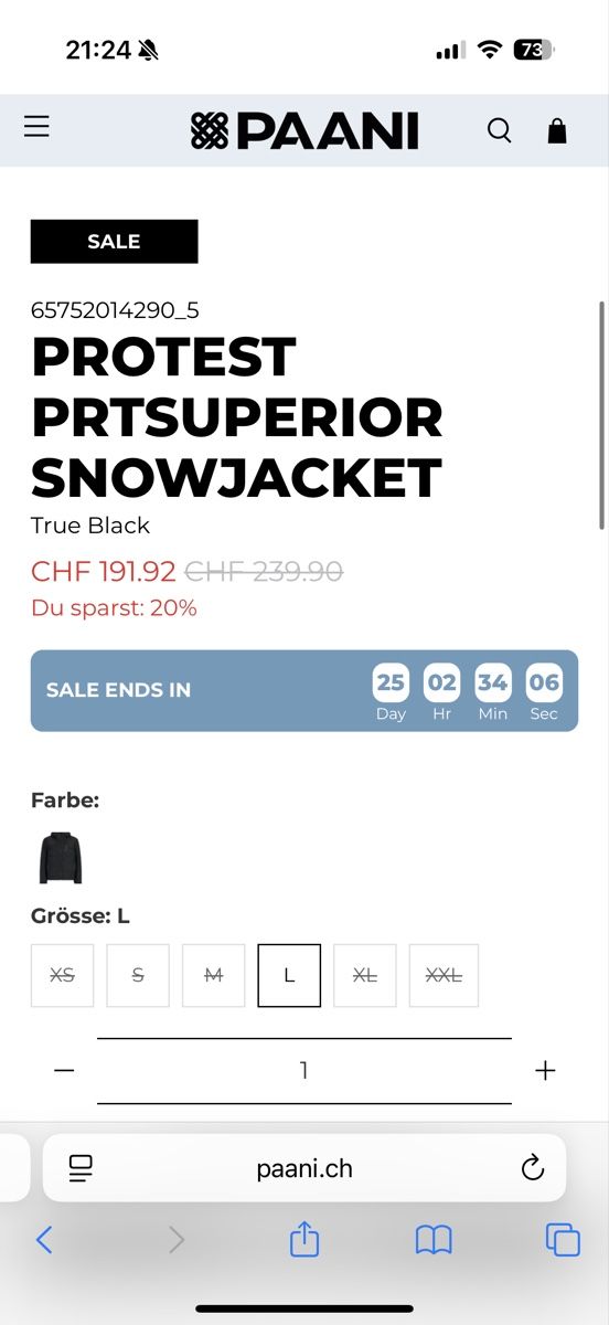 Protest Giacche: Protest PRTSUPERIOR Snowjacket, Schwarz, Grösse L! – Nuovo (secondo la descrizione) da Zürich venduto da LTShapes 2