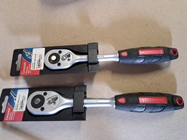 2 Stk.  Ratschengriff 1/2  und 3/8 Zoll  neu