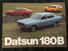 Datsun 180 B Verkaufsprospekt 16 Seiten schöner Zustand