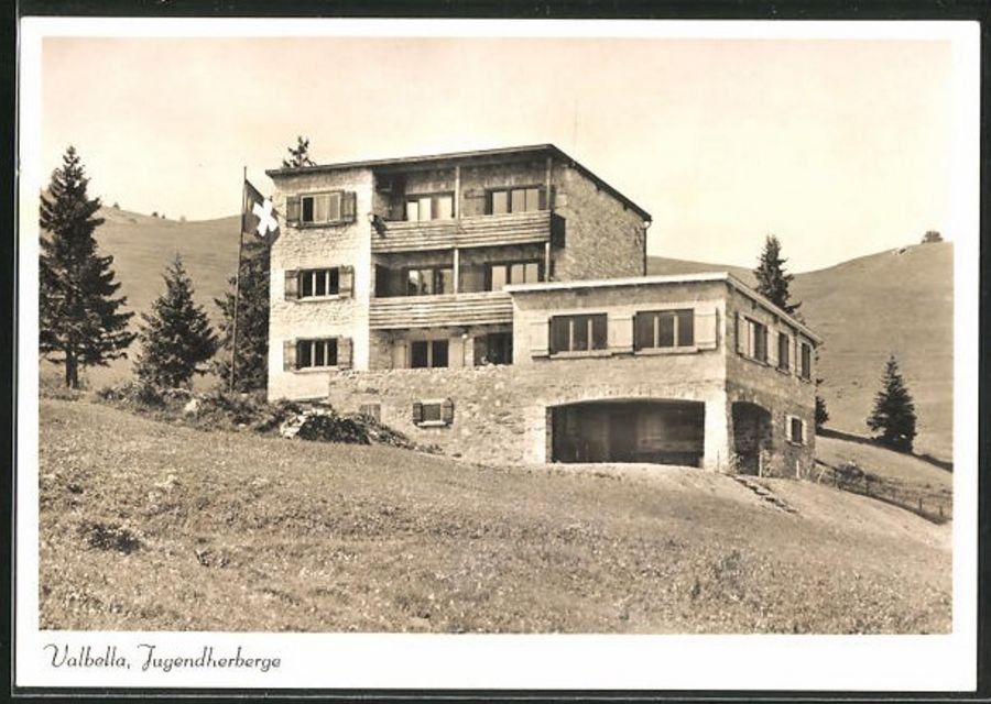 Cartoline postali: Valbella, Jugendherberge um 1945 – Usato da Frauenfeld venduto da POML