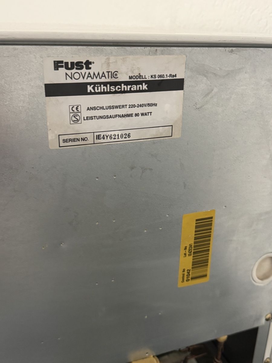 Kühlschrank: Fust Novamatic KS 060.1-Rs4 Mini Fridge White – Gebraucht aus Buttisholz von dio_fpb2 3