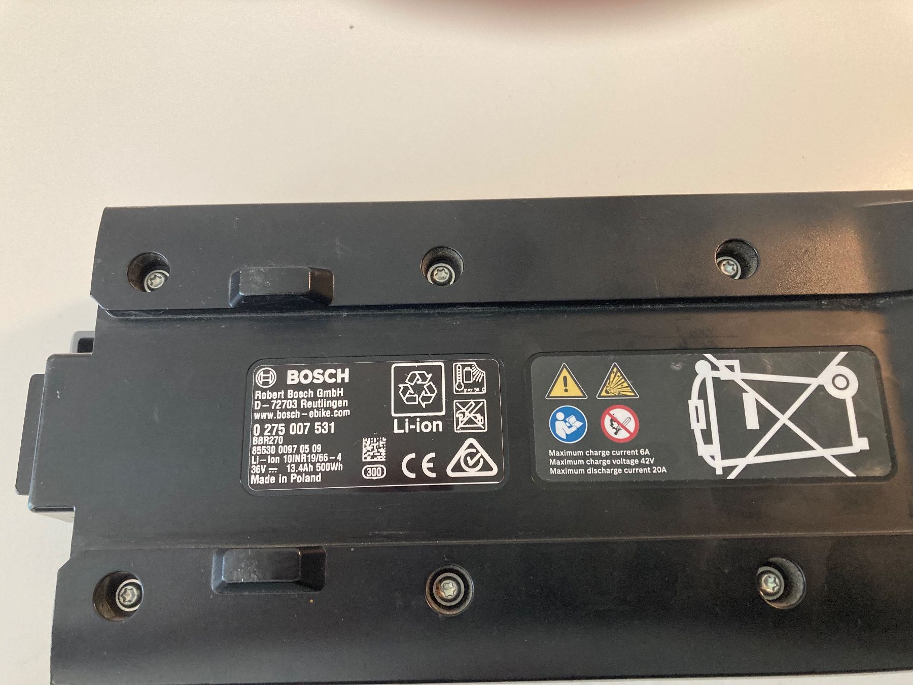 Bosch Batterie: Bosch Akku PowerPack Rack 500 93% Kapazit – Usato da Frasnacht venduto da Nagel8 4