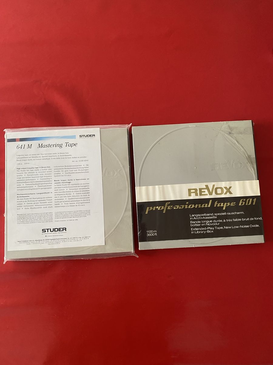 Revox Apparecchi a nastro: 2 Revox Langspielband, beide noch ungebraucht – Nuovo e nell'imballaggio originale da Luzern venduto da Harikan