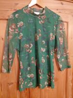 Kaffe Top Grün mit Blumenmuster