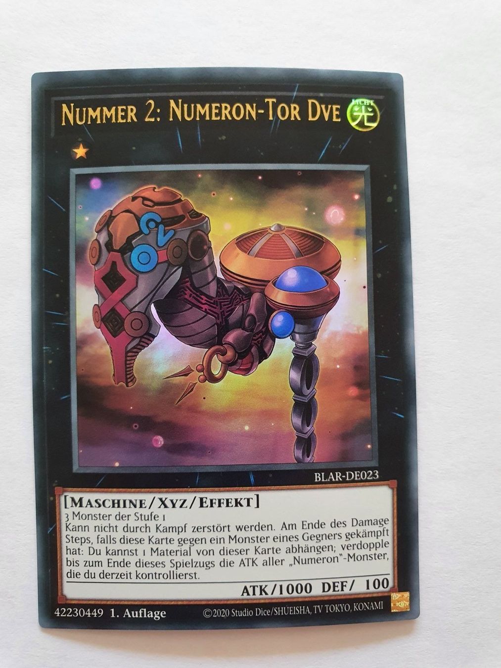 Yugioh Carte collezionabili: Yugioh Nummer 2 : Numeron Tor DVE Card – Usato da Oberdorf BL venduto da BaldenEagle
