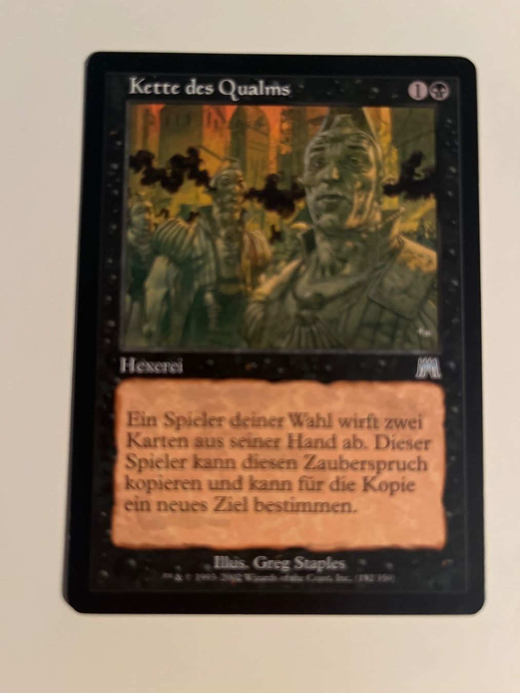Magic The Gathering Sammelbilder & Trading cards: 1 x Kette des Qualms - Magic: The Gathering - MtG – Gebraucht aus Kriens von Shadi1980